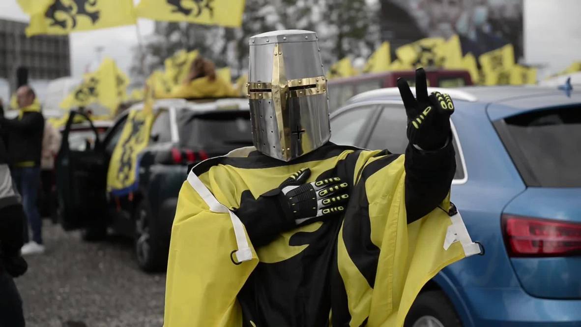 Belgium: Flemish nationalists hold anti-govt demo in Brussels