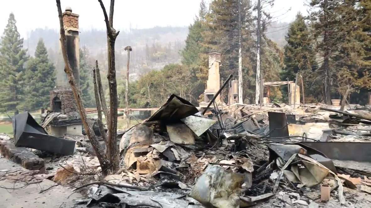 USA: Glass Fire destroys main building of Michelin-starred restaurant in St. Helena