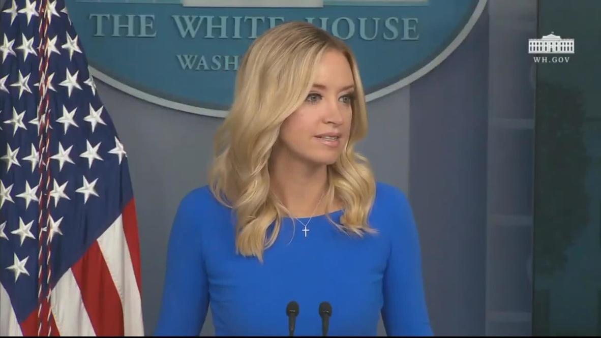 USA: WH Press Sec. McEnany argues with reporters over Trump's white supremacy stance