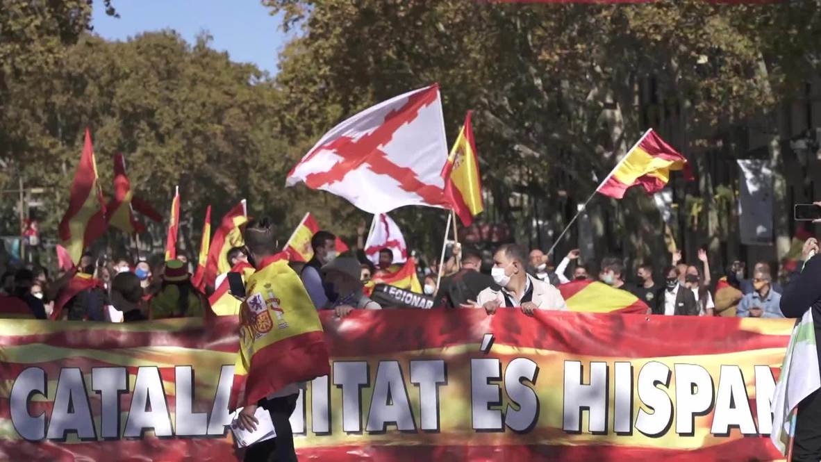 Spain Hispanic Day marked in Barcelona on anniv. of Columbus' arrival in Americas Video Ruptly