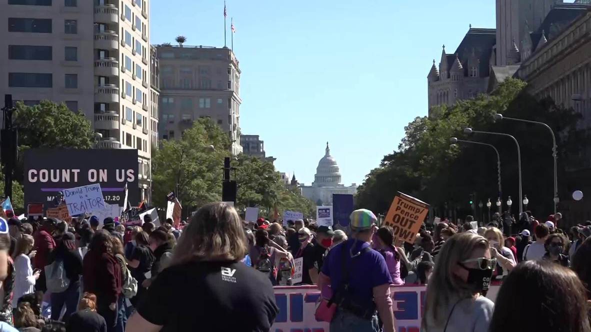 USA: Women’s March gathers thousands against Trump and Barrett in DC