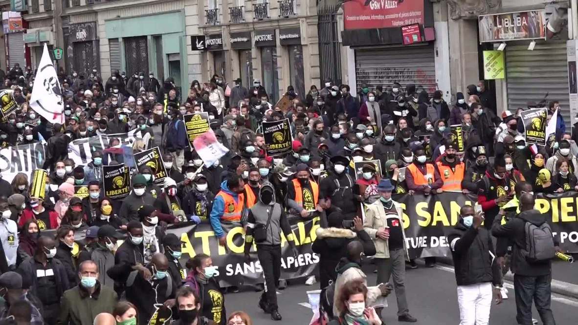 France: Hundreds flood Paris demanding regularisation of undocumented workers