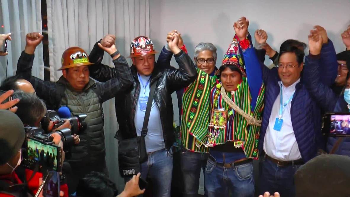 Bolivia: 'We have recovered democracy' - Arce as exit poll points to election victory