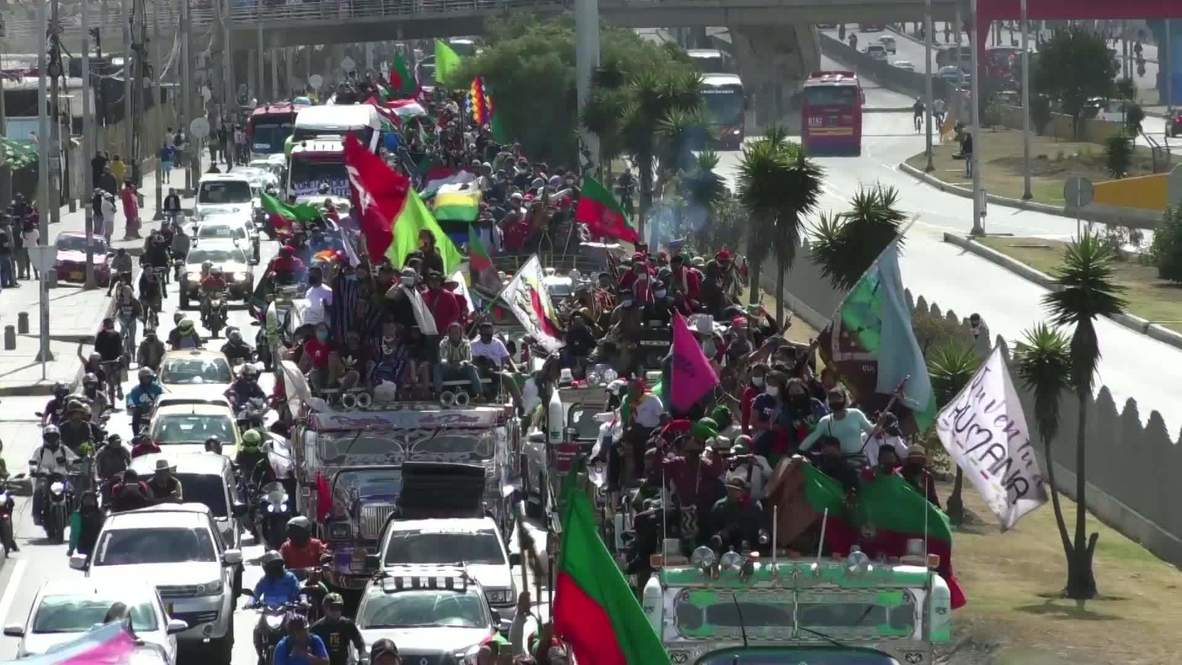 Colombia: Indigenous people arrive in Bogota to present demands to President Duque