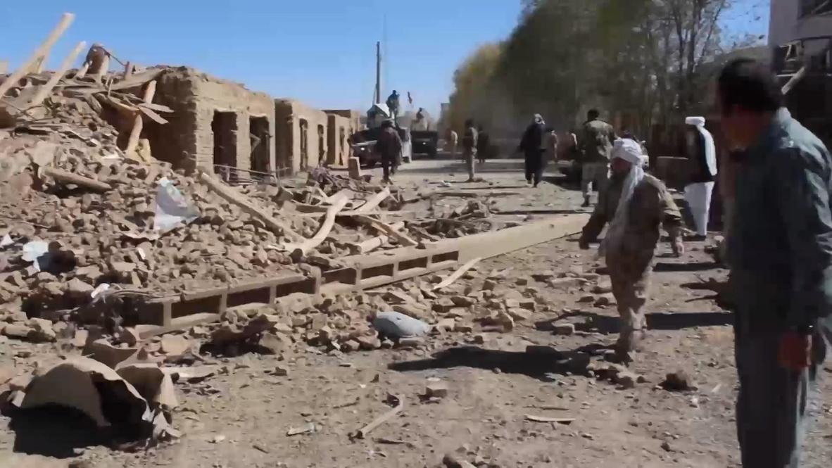 Afghanistan: 16 killed in car bomb attack outside Ghor province police HQ *DISTRESSING CONTENT*