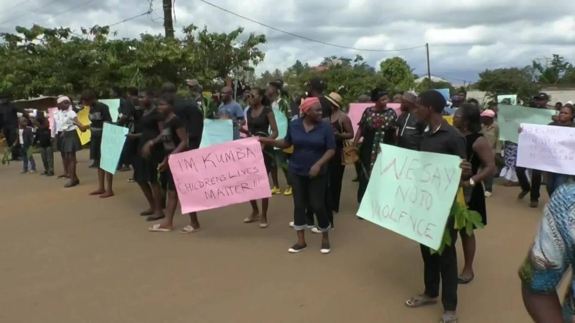 Cameroon Protest in Kumba after gunmen kill several children in school