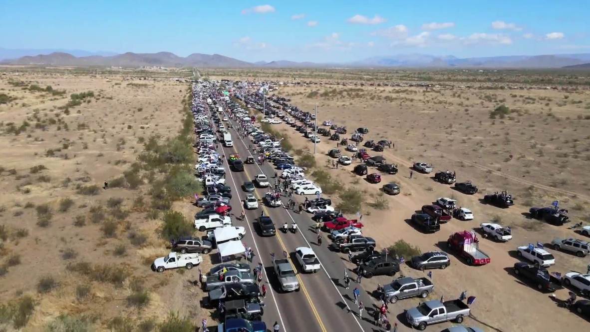 EE.UU.: Seguidores de Trump organizan una gran marcha automovilística en Arizona