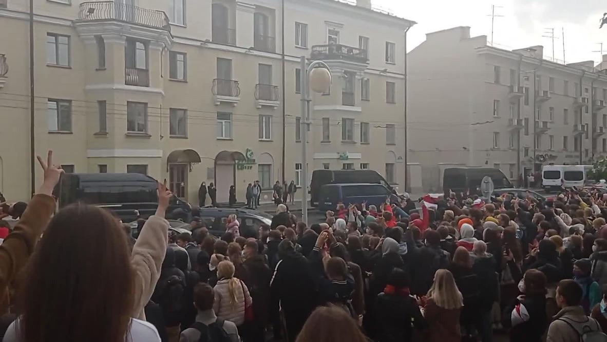Белоруссия: Студенты в Минске присоединились к общенациональной забастовке