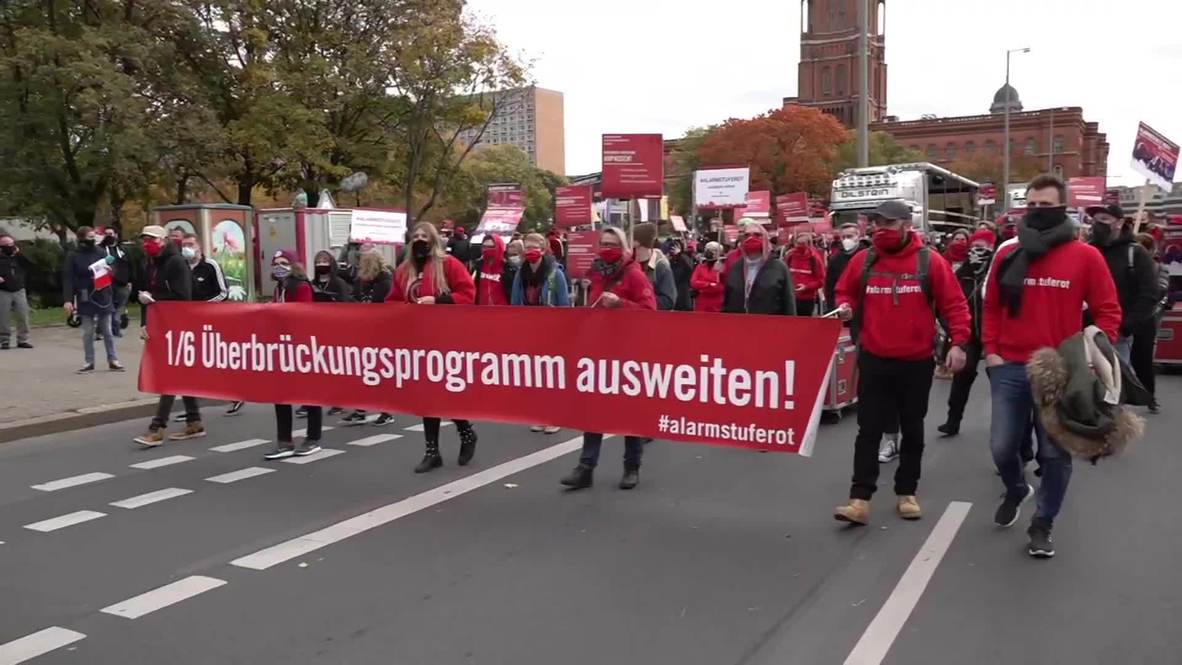 Alemania: Berlineses marchan pidiendo más apoyo para las artes y la industria del entretenimiento durante la pandemia