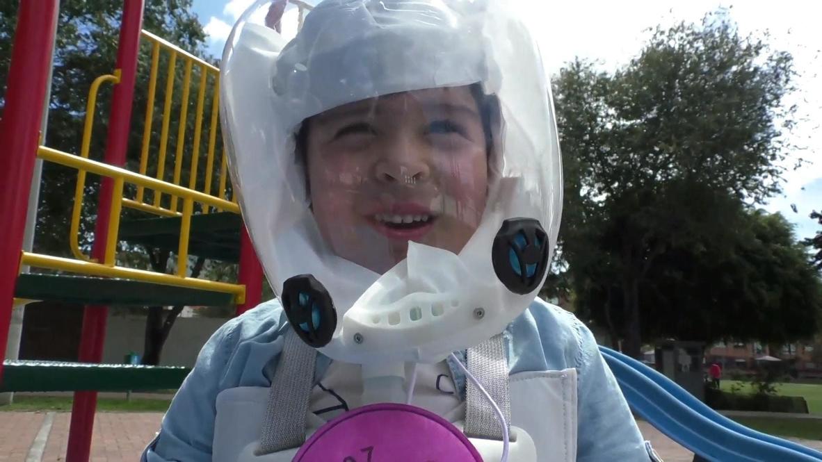 Colombian innovators create 'protective bubble' for children against coronavirus