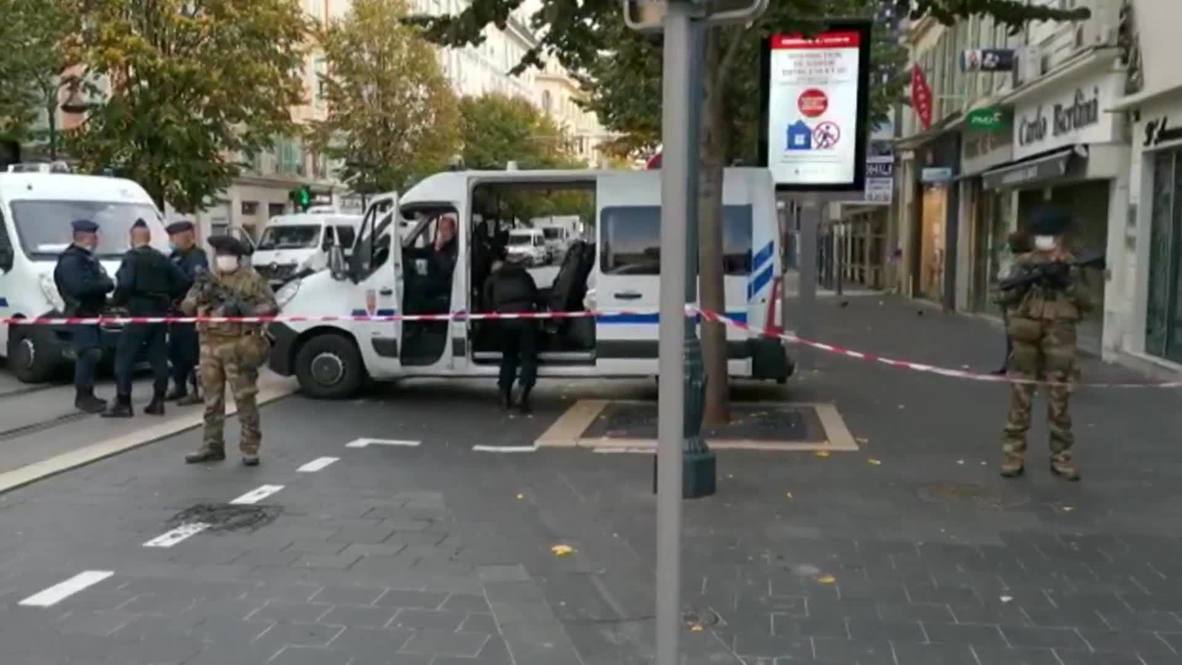 فرنسا: الشرطة تغلق شوارع قرب كنيسة في نيس بعد حادث الطعن المميت