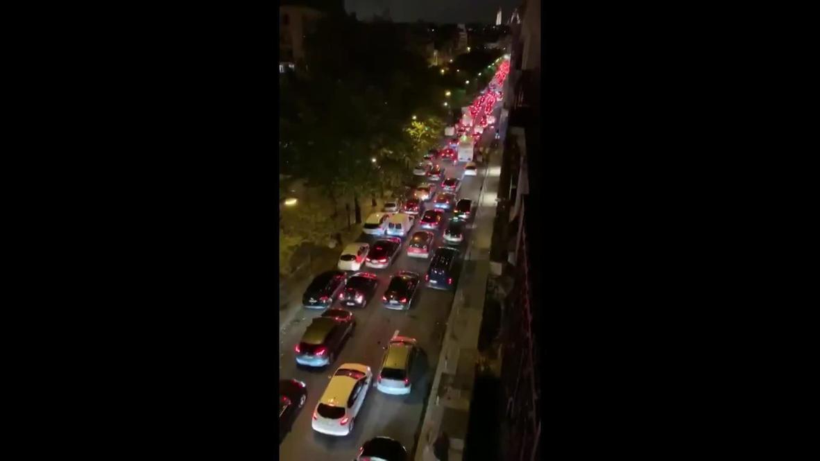 France: Record traffic jam in Paris as second nationwide lockdown comes into force