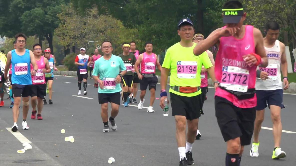 China Thousands Take Part In Wuxi Marathon Postponed Due To Covid Pandemic Video Ruptly