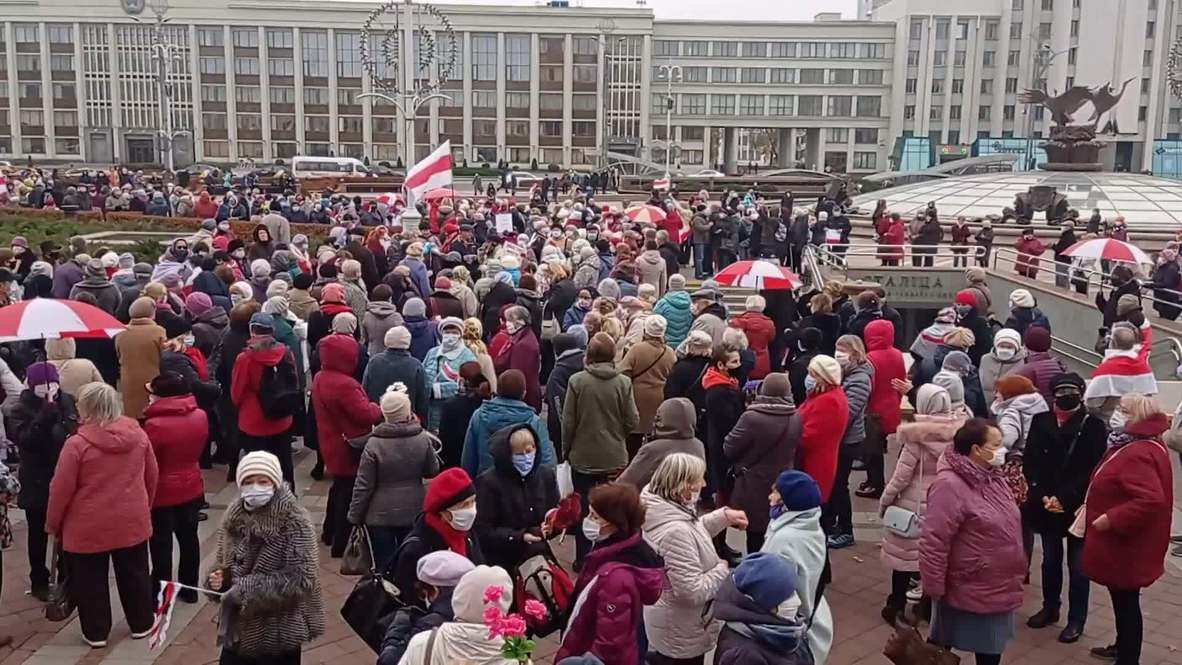 Bielorrusia: Ancianos se unen a la 'Marcha de los pensionistas' para protestar contra Lukashenko