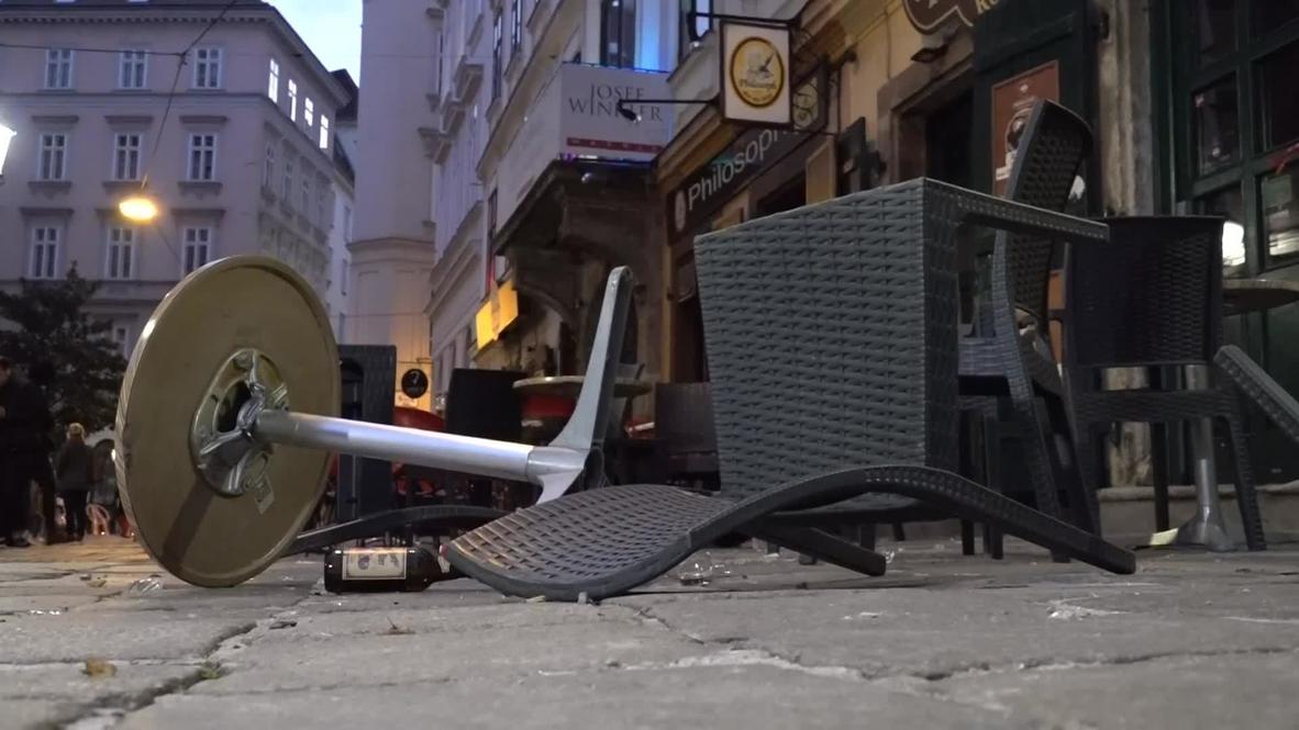 Austria Police remove cordon around main Vienna shooting crime scene