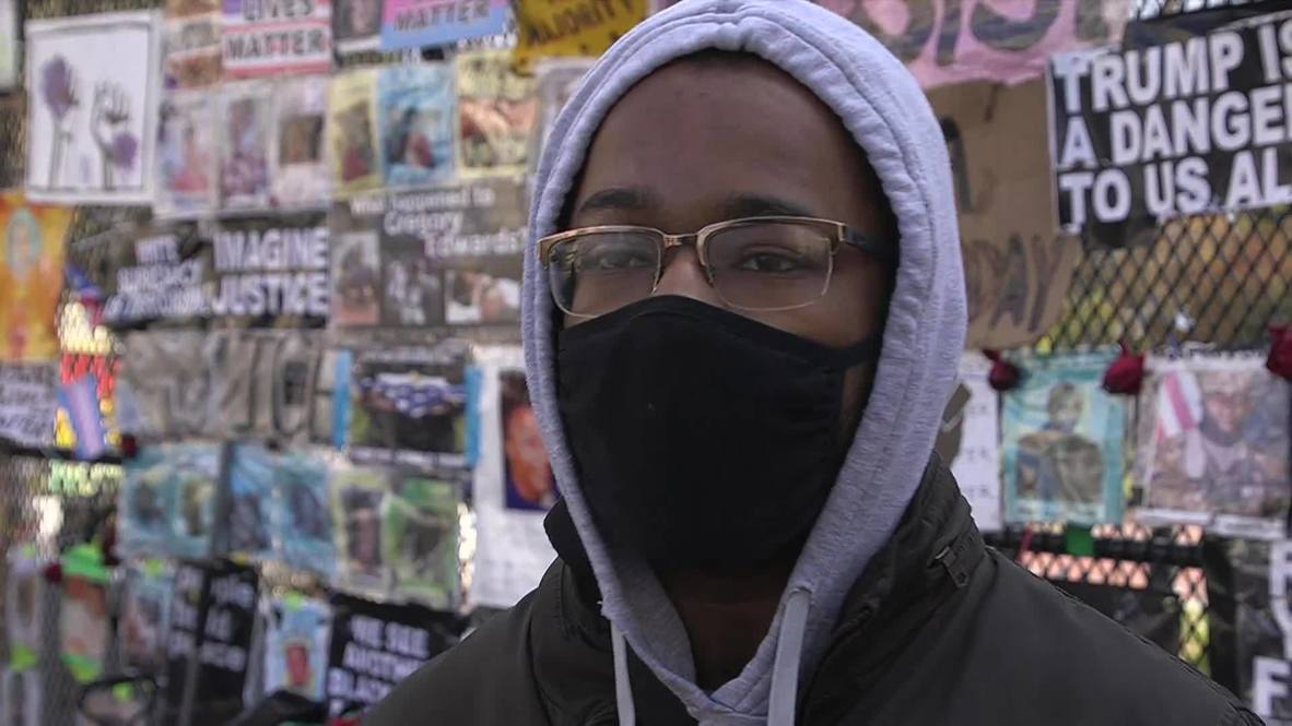 USA: Activists restore BLM 'memorial wall' on WH fence