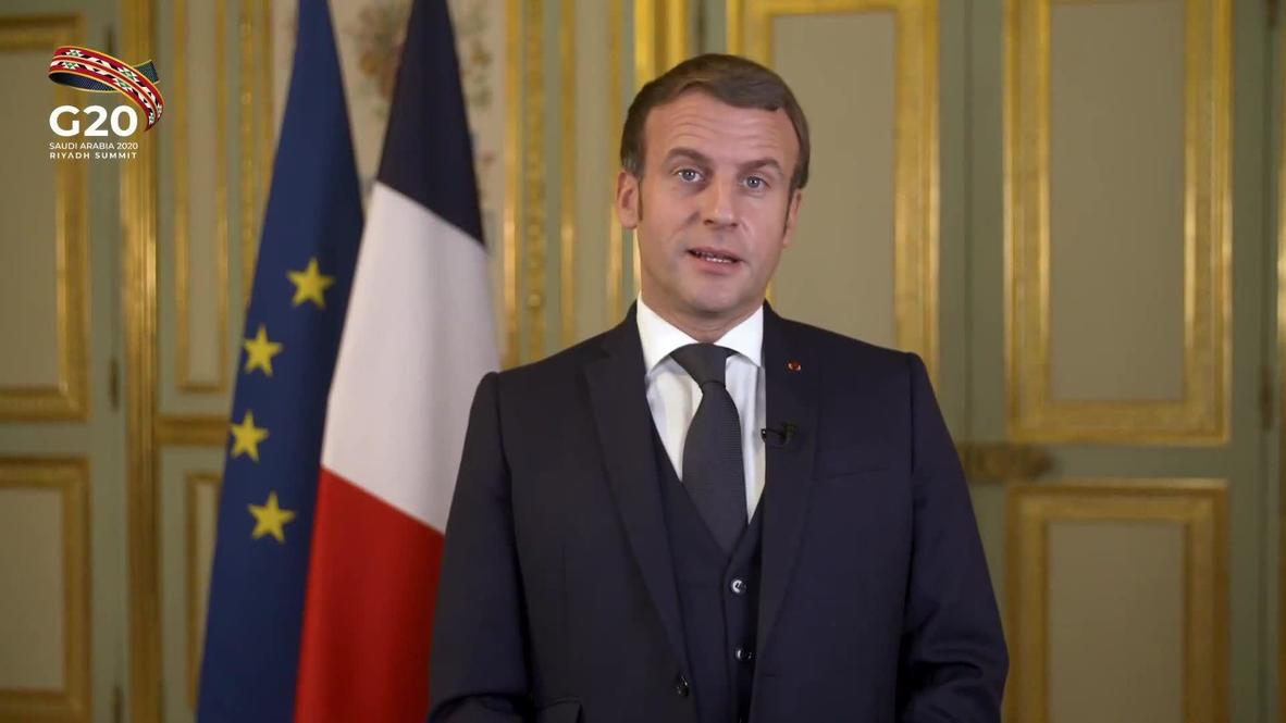 France: Macron calls on G20 to guarantee 'universal access' to COVID vaccine