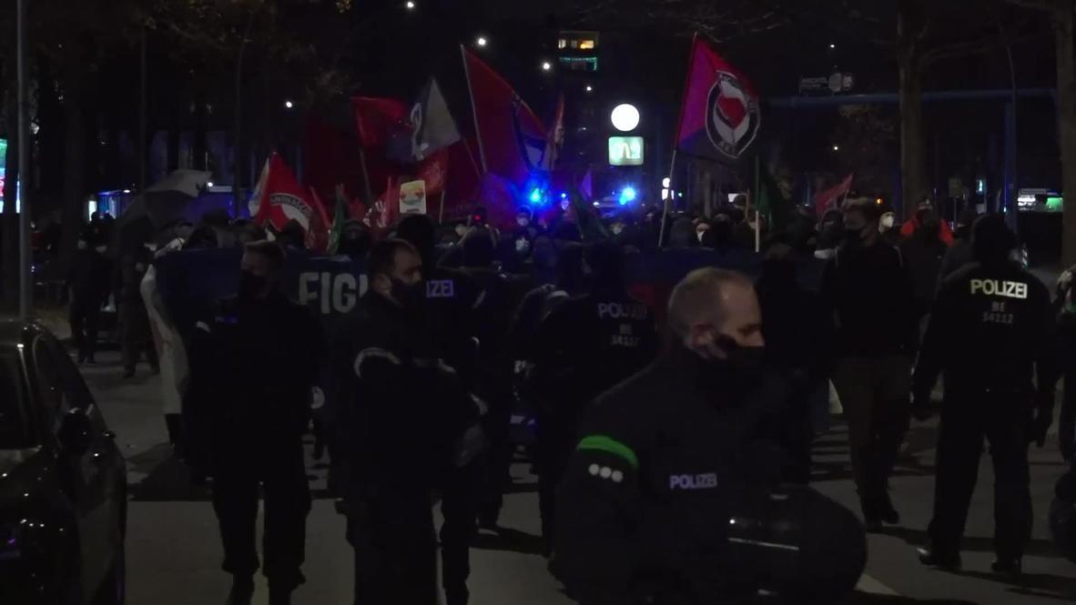 Germany: Hundreds of anti-fascist activists march against right-wing terror in Berlin