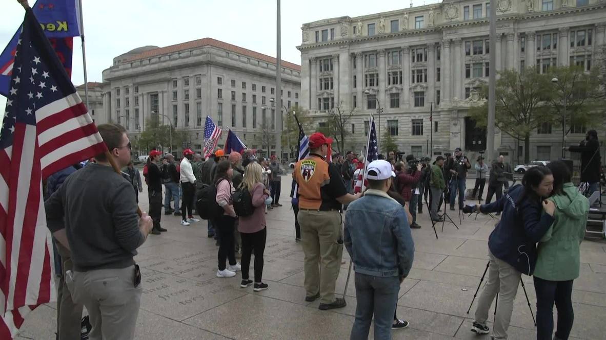 USA: Trump supporters rally to protest election results in Washington DC