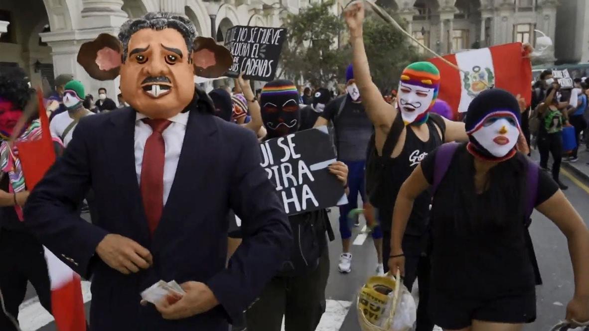 Peru: Thousands rally for new constitution in Lima