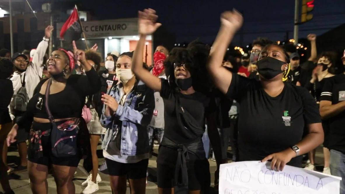 Brazil: Tensions flare at Porto Alegre protest over Black man's killing by security guards