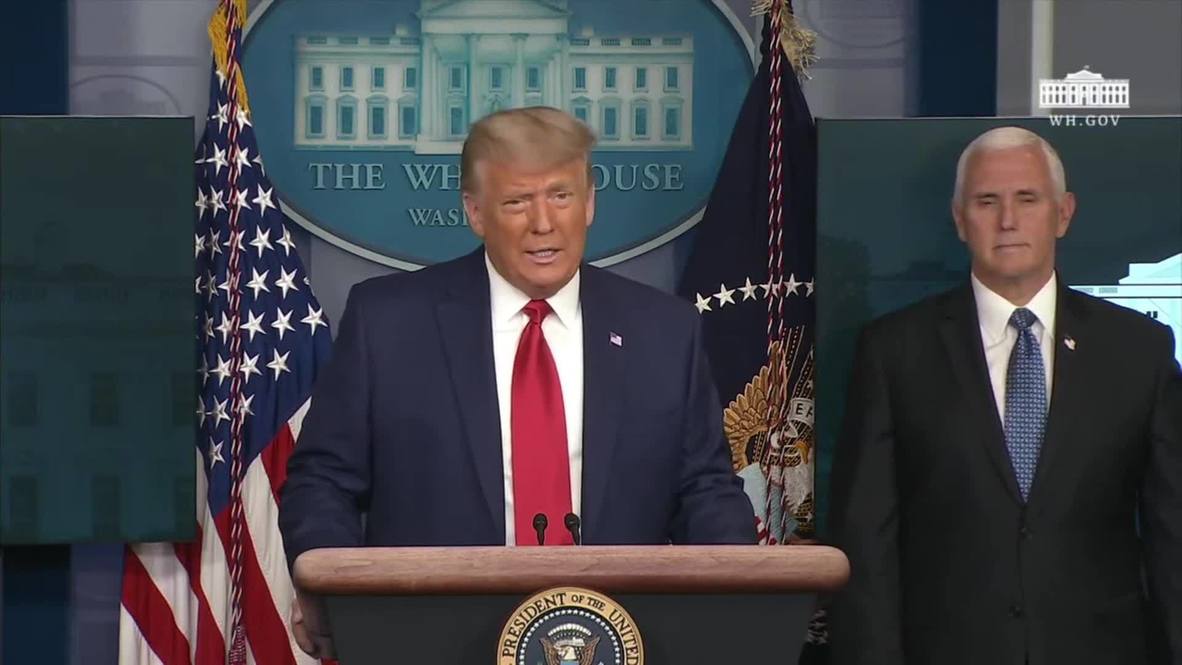 EE.UU.: Trump celebra nuevo máximo de la bolsa de valores y evita preguntas sobre transición del poder