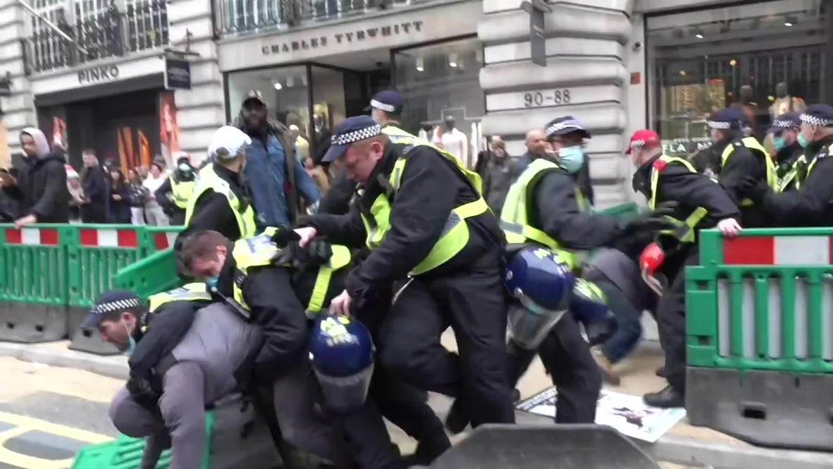 Reino Unido: Varios detenidos en una protesta contra el confinamiento en Londres