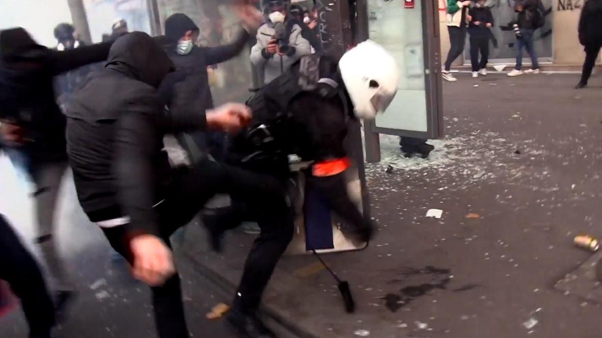 France: Chaos hits Paris as protesters clash with police at anti-security bill demo