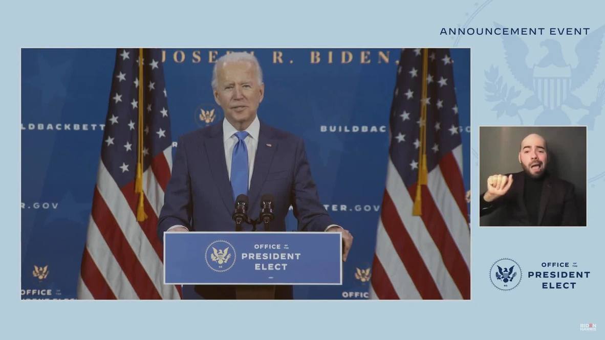 EE.UU.: Biden anuncia sus nominaciones para los principales cargos económicos