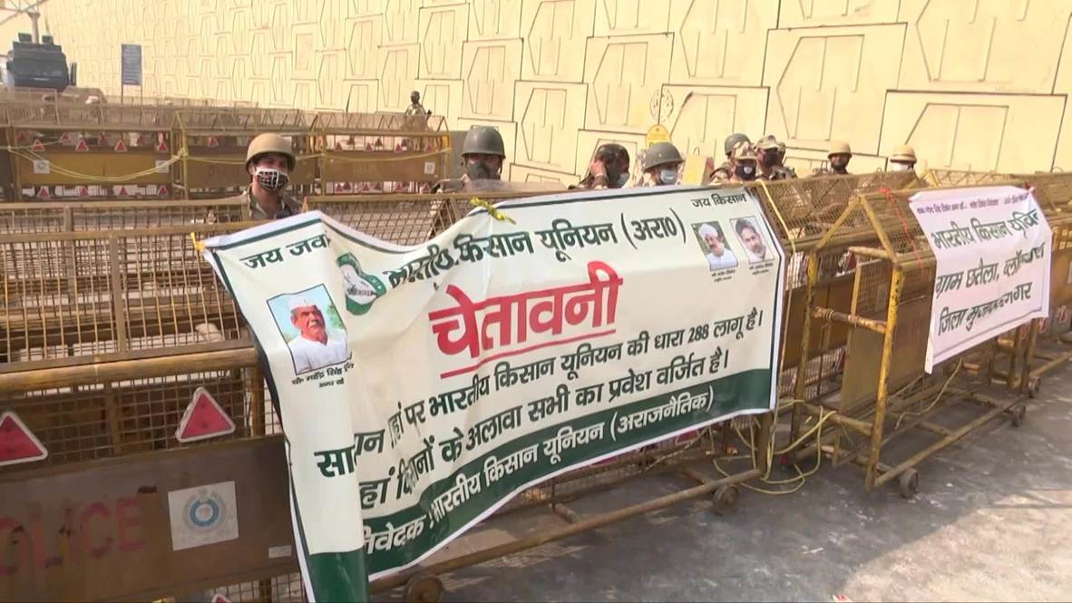 India: Police seal off Delhi-Ghaziabad border amid protest against farm bill