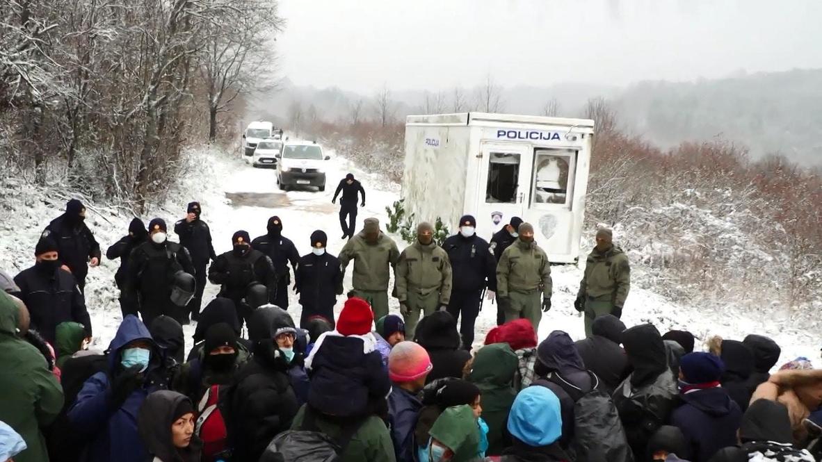 Bosnia and Herzegovina: Migrants blocked at Croatian border amid freezing weather
