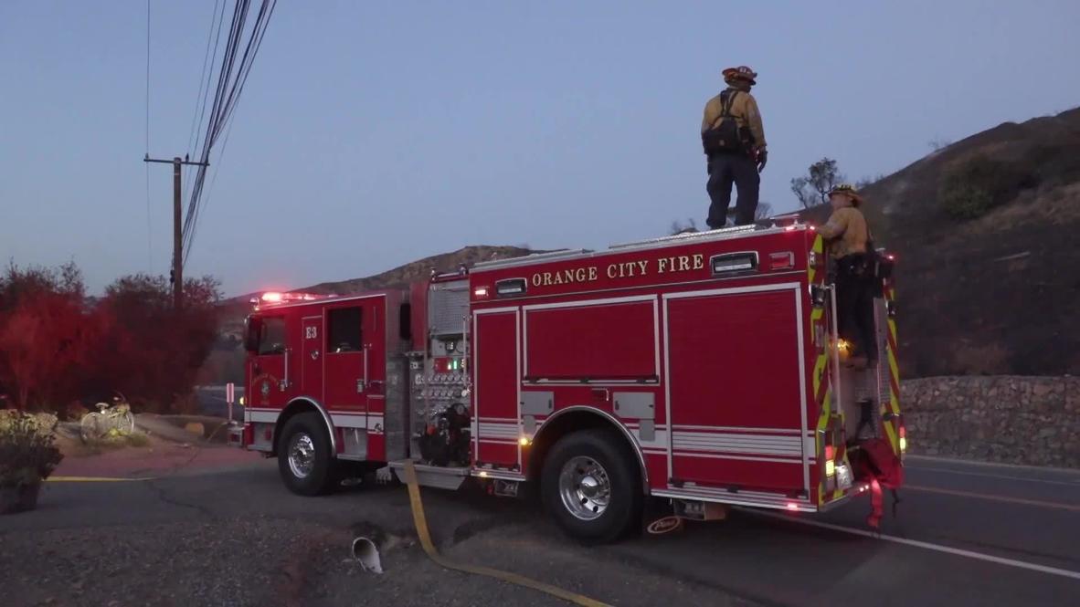 EE.UU.: Un incendio calcina más de 7.200 acres de terreno en Silverado Canyon