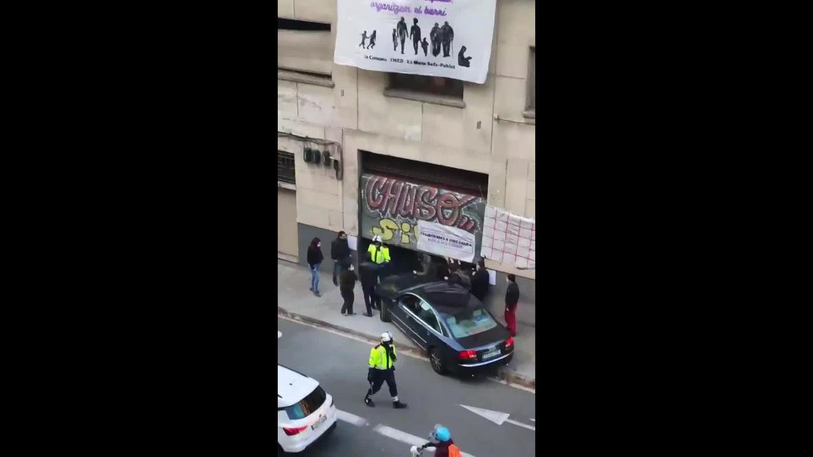 Spain: Driver detained after ramming into Barcelona squat