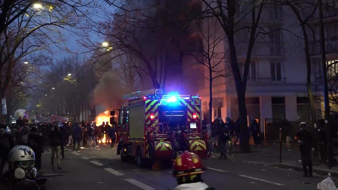 Francia: Detenciones mientras manifestantes destrozan bancos en París durante protesta contra proyecto de Ley de Seguridad