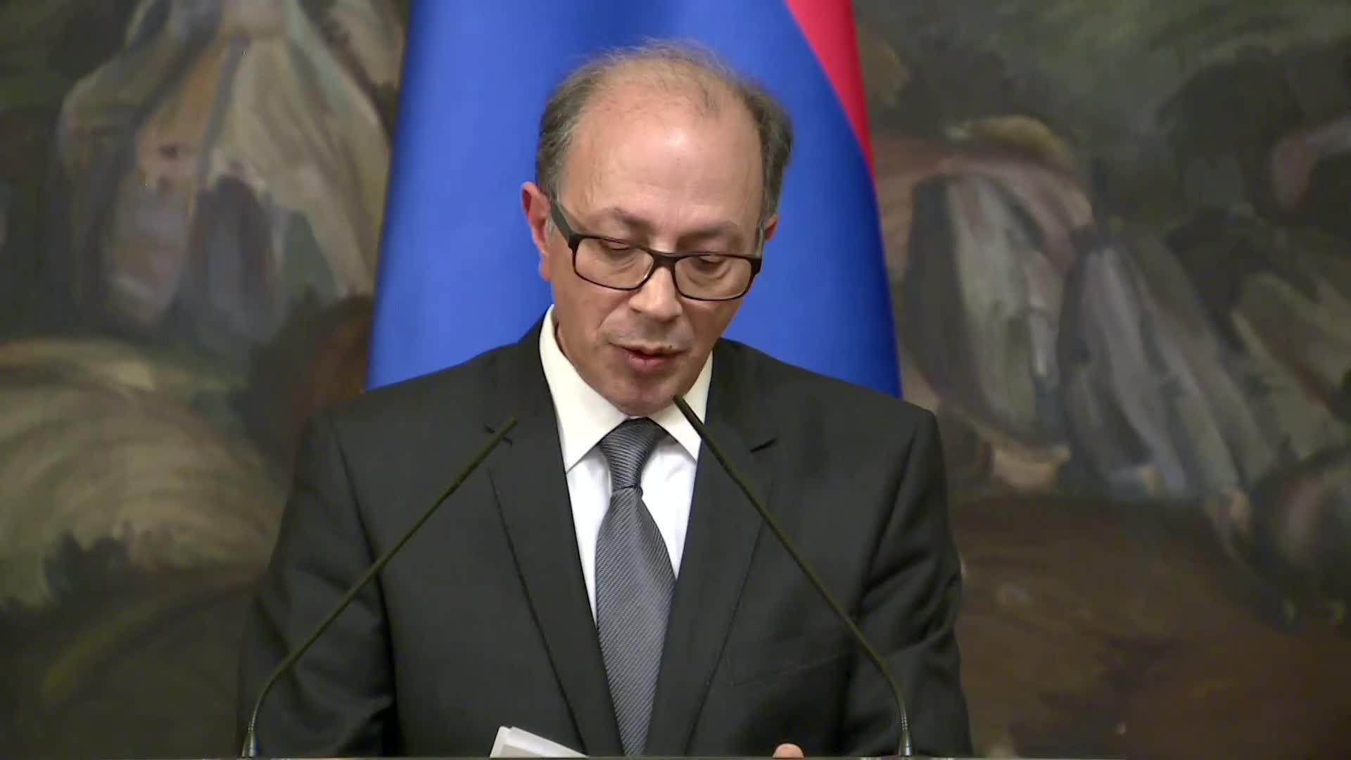 глава мид армении мирзоян. глава мид армении арарат мирзоян и джейхун байрамов. ваан унанян пресс-секретарь мид армении. мид армении зограбом мнацаканян. мирзоян и клаар.