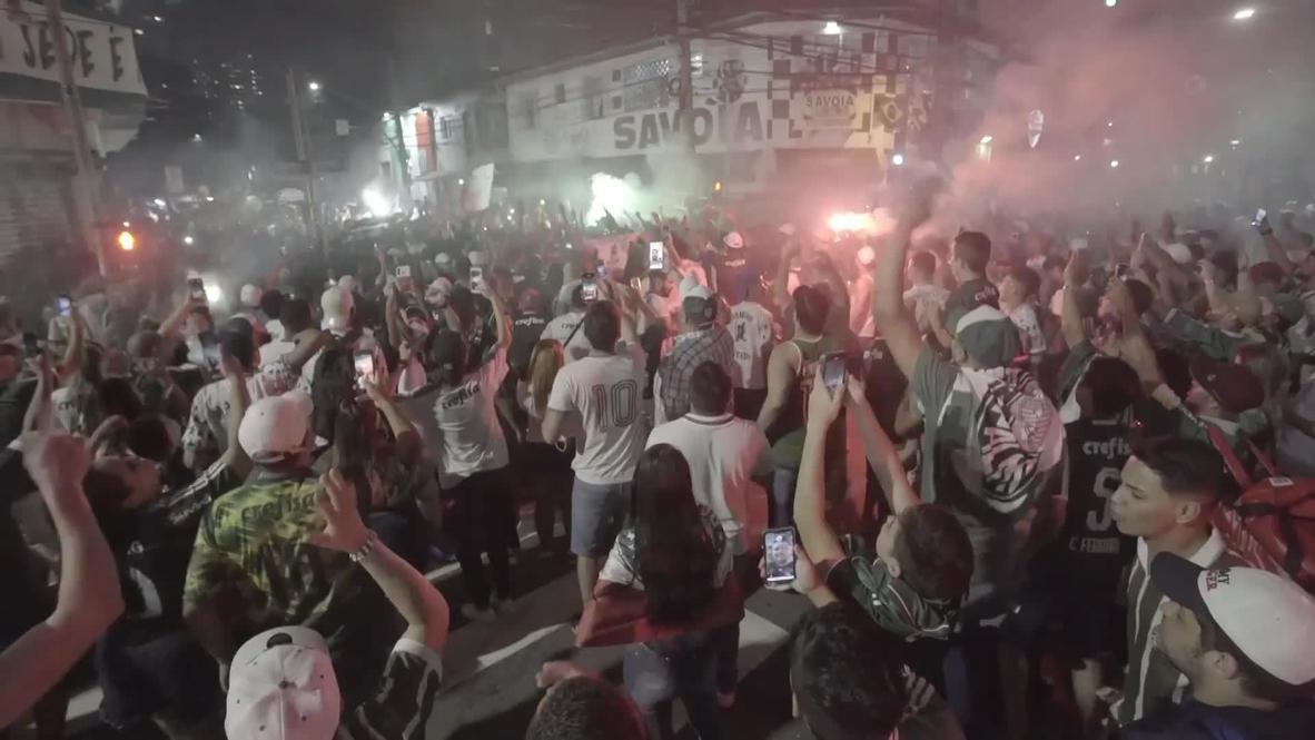 Brazil: Massive crowds flood Sao Paulo streets as Palmeiras reach Libertadores final