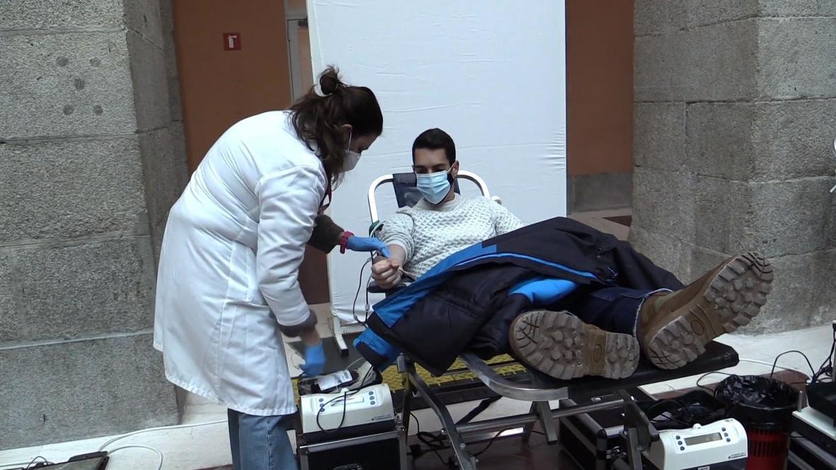 Spain: Volunteers donate blood to restore depleted Madrid reserves
