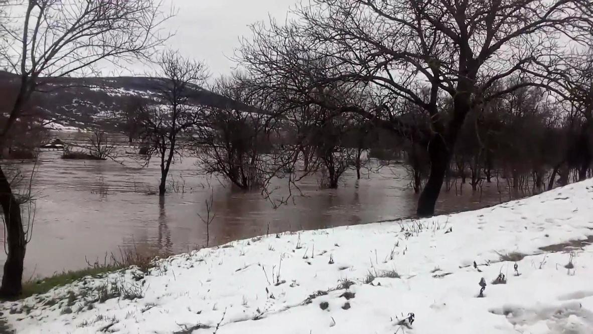 Serbia: Melting snow causes flooding in southern part of the country