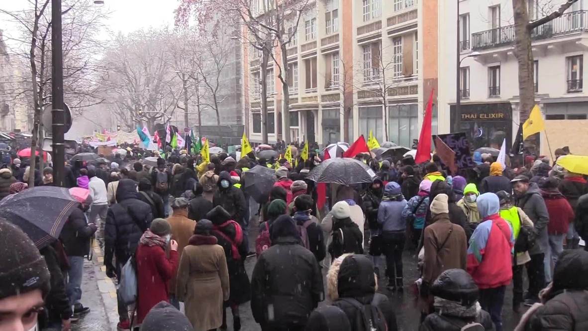 France: Protesters take to Paris streets to condemn 'extremely dangerous' security bill