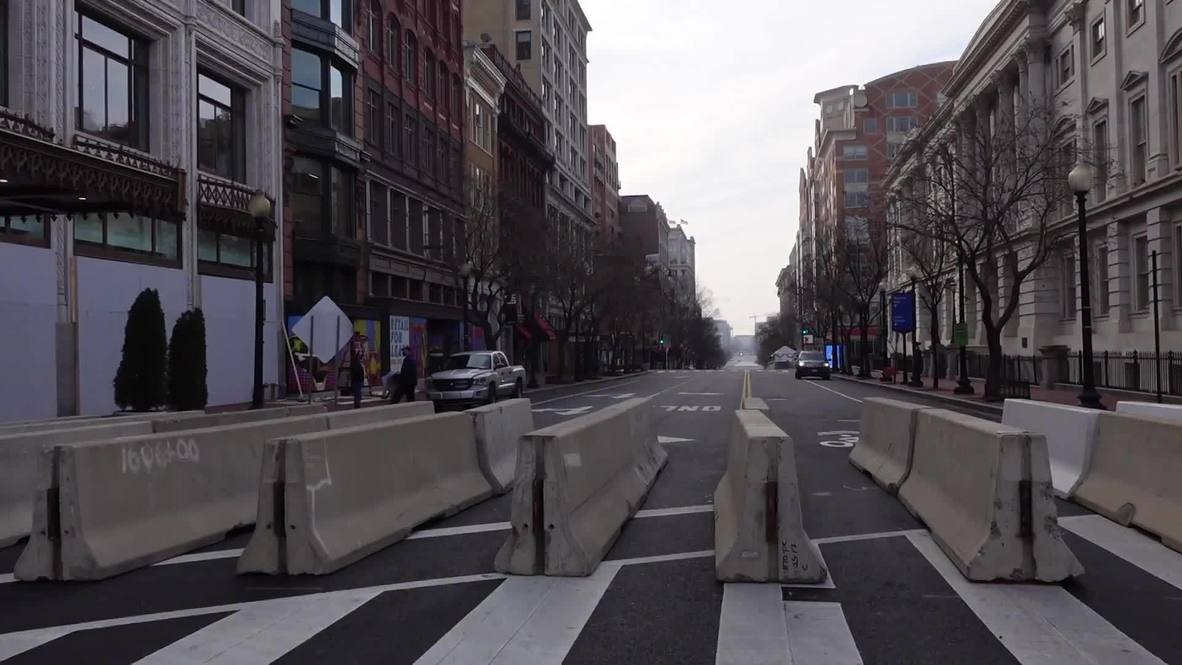 USA: DC streets quiet after installation of security measures for Biden's inauguration