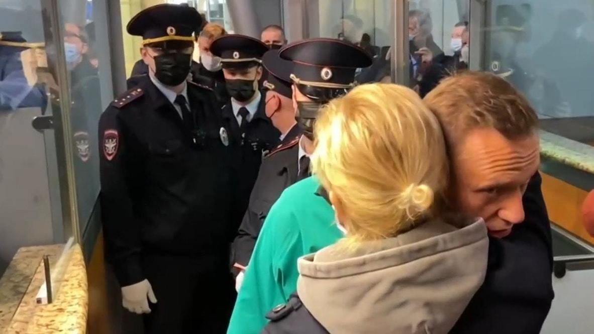 Russia: Navalny detained at Sheremetyevo airport by Penitentiary Service personnel