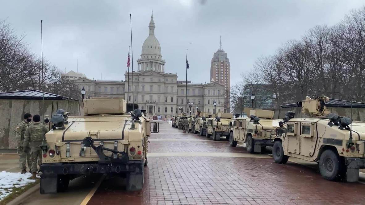 EE.UU.: Refuerzan la seguridad en Lansing ante posibles protestas