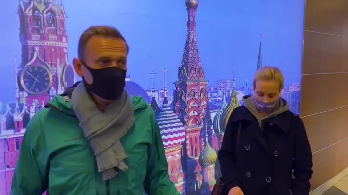 Russia: 'This is my best day in last five months' - Navalny upon arrival in Moscow