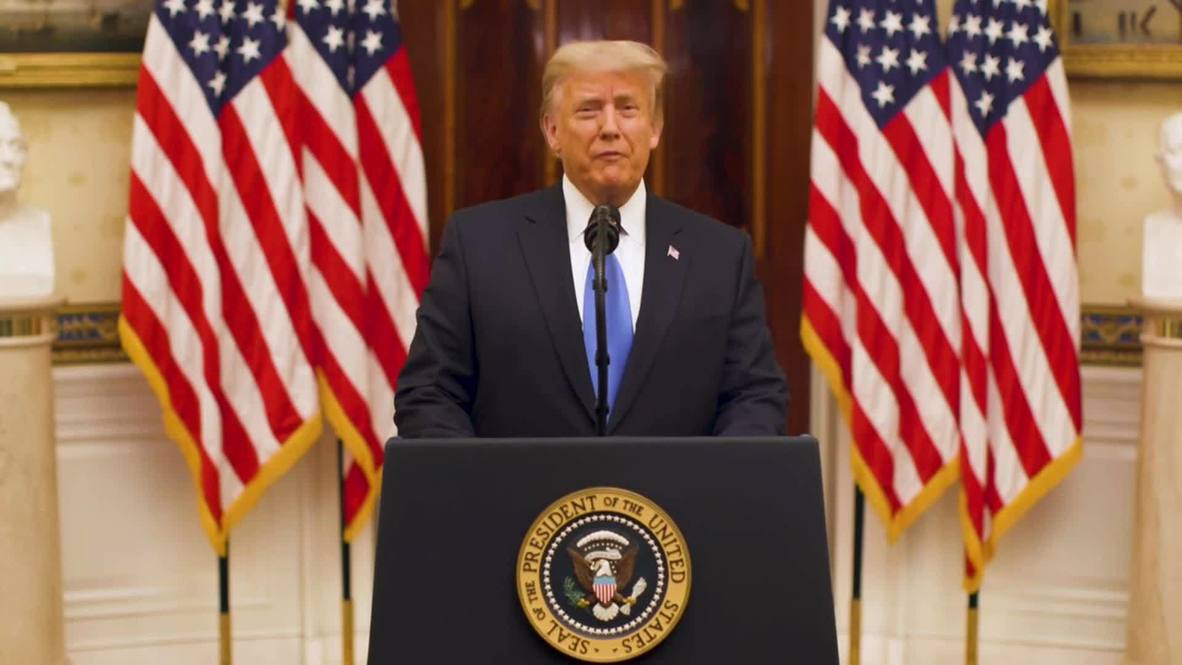 EE.UU.: Trump envía sus "mejores deseos" a la "nueva Administración" en su discurso de despedida