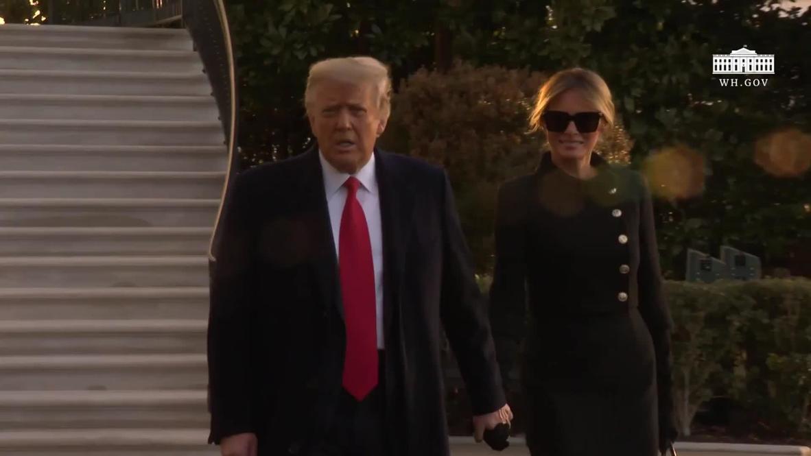 USA: 'We've accomplished a lot' - Trump remarks as he departs White House