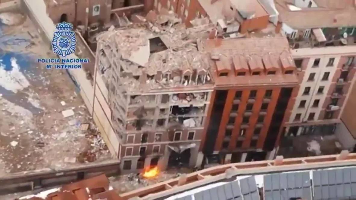 Spain: Aerial images capture aftermath of deadly Madrid blast