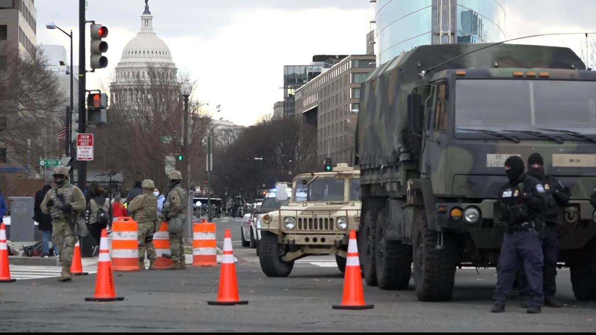 EE.UU.: Fuerzas de seguridad continúan desplegadas al finalizar la inauguración de Biden