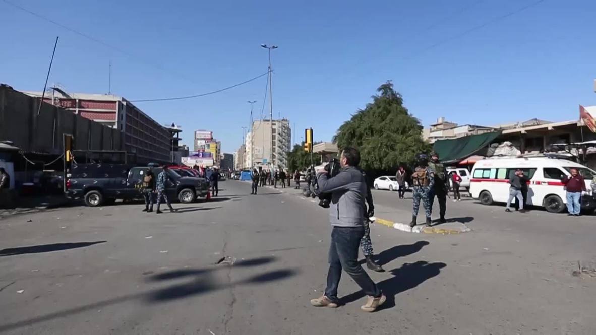 Irak: 32 personas mueren y 110 resultan heridas en un atentado suicida en Baghdad *GRÁFICO*