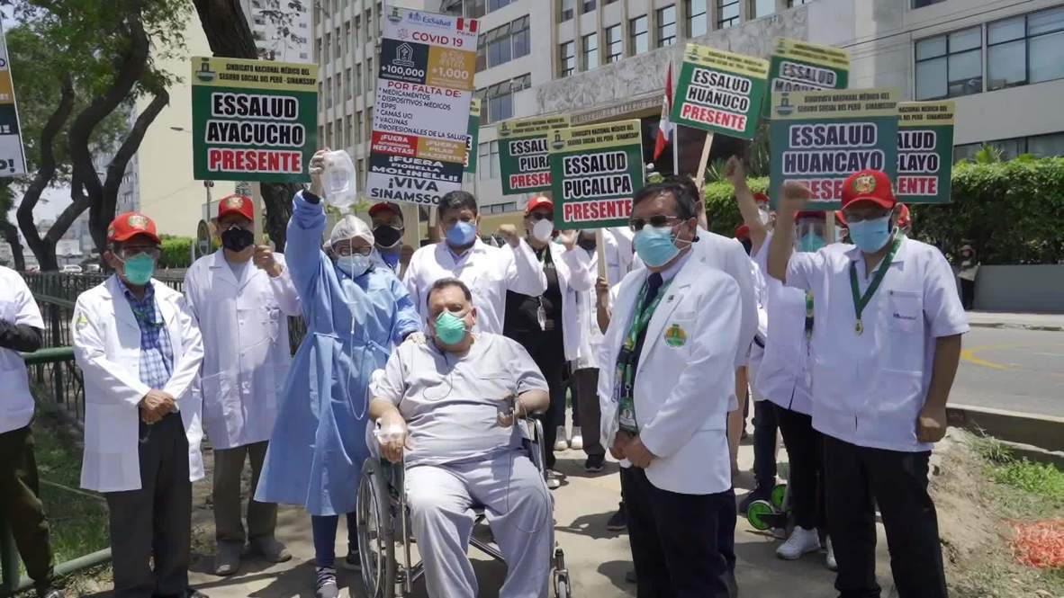 Perú: Médicos continúan la huelga de hambre para exigir más inversión en salud en la segunda ola de covid-19