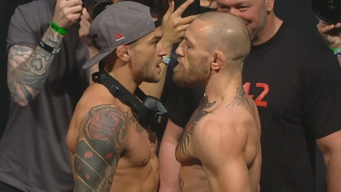 EAU: McGregor y Poirier superan el último pesaje antes del combate de la UFC 257